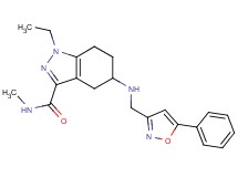 1-ethyl-N-methyl-5-{[(5-phenyl-3-isoxazolyl)methyl]amino}-4,5,6,7-tetrahydro-1H-indazole-3-carboxamide