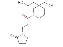 1-{3-[3-(hydroxymethyl)-3-propylpiperidin-1-yl]-3-oxopropyl}pyrrolidin-2-one