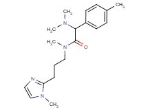 2-(dimethylamino)-N-methyl-N-[3-(1-methyl-1H-imidazol-2-yl)propyl]-2-(4-methylphenyl)acetamide