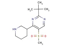 2-tert-butyl-5-(methylsulfonyl)-4-piperidin-3-ylpyrimidine