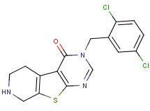 3-(2,5-dichlorobenzyl)-5,6,7,8-tetrahydropyrido[4',3':4,5]thieno[2,3-d]pyrimidin-4(3H)-one hydrochloride