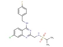 N-({7-chloro-4-[(4-fluorobenzyl)amino]-2-quinazolinyl}methyl)-2-propanesulfonamide