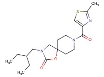 3-(2-ethylbutyl)-8-[(2-methyl-1,3-thiazol-4-yl)carbonyl]-1-oxa-3,8-diazaspiro[4.5]decan-2-one