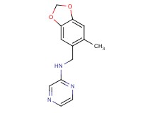 N-[(6-methyl-1,3-benzodioxol-5-yl)methyl]-2-pyrazinamine