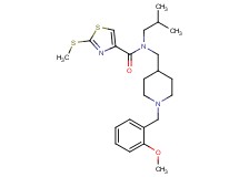 N-isobutyl-N-{[1-(2-methoxybenzyl)-4-piperidinyl]methyl}-2-(methylthio)-1,3-thiazole-4-carboxamide