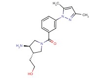 2-{rel-(3S,4R)-4-amino-1-[3-(3,5-dimethyl-1H-pyrazol-1-yl)benzoyl]-3-pyrrolidinyl}ethanol hydrochloride