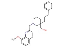 [1-[(8-methoxy-2-quinolinyl)methyl]-3-(3-phenylpropyl)-3-piperidinyl]methanol
