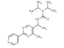 N,N-diisopropyl-N'-[1-(4-methyl-2-pyridin-4-ylpyrimidin-5-yl)ethyl]urea