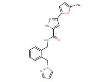 3-(5-methyl-2-furyl)-N-[2-(1H-pyrazol-1-ylmethyl)benzyl]-1H-pyrazole-5-carboxamide