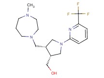 {(3R*,4R*)-4-[(4-methyl-1,4-diazepan-1-yl)methyl]-1-[6-(trifluoromethyl)pyridin-2-yl]pyrrolidin-3-yl}methanol