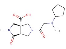 (3aR*,6aS*)-5-(N-cyclopentyl-N-methylglycyl)-1-oxohexahydropyrrolo[3,4-c]pyrrole-3a(1H)-carboxylic acid