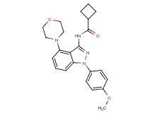 N-[1-(4-methoxyphenyl)-4-morpholin-4-yl-1H-indazol-3-yl]cyclobutanecarboxamide