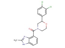 4-{[2-(3,4-dichlorophenyl)morpholin-4-yl]carbonyl}-2-methyl-1H-benzimidazole