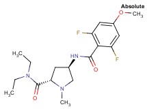 (4R)-4-[(2,6-difluoro-4-methoxybenzoyl)amino]-N,N-diethyl-1-methyl-L-prolinamide
