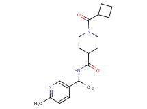 1-(cyclobutylcarbonyl)-N-[1-(6-methyl-3-pyridinyl)ethyl]-4-piperidinecarboxamide