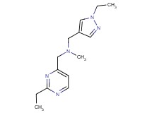 1-(1-ethyl-1H-pyrazol-4-yl)-N-[(2-ethylpyrimidin-4-yl)methyl]-N-methylmethanamine