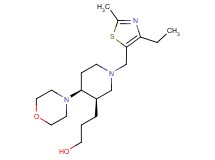 3-{(3R*,4S*)-1-[(4-ethyl-2-methyl-1,3-thiazol-5-yl)methyl]-4-morpholin-4-ylpiperidin-3-yl}propan-1-ol