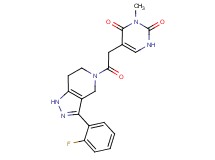 5-{2-[3-(2-fluorophenyl)-1,4,6,7-tetrahydro-5H-pyrazolo[4,3-c]pyridin-5-yl]-2-oxoethyl}-3-methylpyrimidine-2,4(1H,3H)-dione
