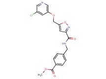 methyl 4-({[(5-{[(5-chloro-3-pyridinyl)oxy]methyl}-3-isoxazolyl)carbonyl]amino}methyl)benzoate