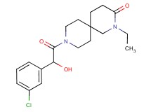 9-[(3-chlorophenyl)(hydroxy)acetyl]-2-ethyl-2,9-diazaspiro[5.5]undecan-3-one