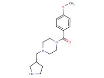 1-(4-methoxybenzoyl)-4-(3-pyrrolidinylmethyl)piperazine