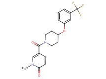 1-methyl-5-({4-[3-(trifluoromethyl)phenoxy]-1-piperidinyl}carbonyl)-2(1H)-pyridinone