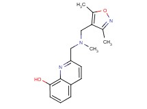 2-{[[(3,5-dimethylisoxazol-4-yl)methyl](methyl)amino]methyl}quinolin-8-ol