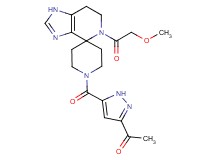 1-(5-{[5-(methoxyacetyl)-1,5,6,7-tetrahydro-1'H-spiro[imidazo[4,5-c]pyridine-4,4'-piperidin]-1'-yl]carbonyl}-1H-pyrazol-3-yl)ethanone