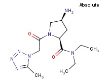 (4S)-4-amino-N,N-diethyl-1-[(5-methyl-1H-tetrazol-1-yl)acetyl]-L-prolinamide