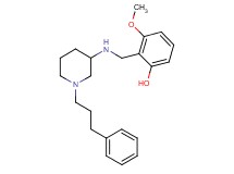 3-methoxy-2-({[1-(3-phenylpropyl)-3-piperidinyl]amino}methyl)phenol