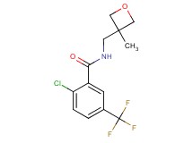 2-chloro-N-[(3-methyloxetan-3-yl)methyl]-5-(trifluoromethyl)benzamide