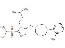 1-{[2-(isopropylsulfonyl)-1-(3-methylbutyl)-1H-imidazol-5-yl]methyl}-4-(2-methylphenyl)-1,4-diazepane