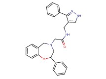 2-(2-phenyl-2,3-dihydro-1,4-benzoxazepin-4(5H)-yl)-N-[(3-phenyl-1H-pyrazol-4-yl)methyl]acetamide