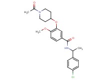 3-[(1-acetyl-4-piperidinyl)oxy]-N-[1-(4-chlorophenyl)ethyl]-4-methoxybenzamide