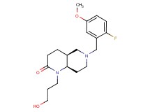 (4aS*,8aR*)-6-(2-fluoro-5-methoxybenzyl)-1-(3-hydroxypropyl)octahydro-1,6-naphthyridin-2(1H)-one