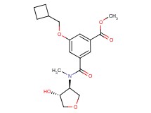 methyl 3-(cyclobutylmethoxy)-5-{[[(3S*,4R*)-4-hydroxytetrahydro-3-furanyl](methyl)amino]carbonyl}benzoate