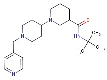 N-(tert-butyl)-1'-(4-pyridinylmethyl)-1,4'-bipiperidine-3-carboxamide
