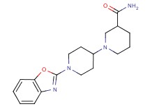 1'-(1,3-benzoxazol-2-yl)-1,4'-bipiperidine-3-carboxamide