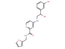 N-(2-furylmethyl)-4-{[2-hydroxy-2-(3-hydroxyphenyl)ethyl]amino}-2-pyridinecarboxamide