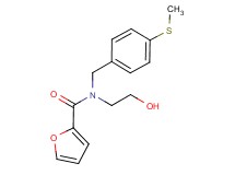 N-(2-hydroxyethyl)-N-[4-(methylthio)benzyl]-2-furamide