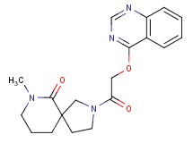 7-methyl-2-[(quinazolin-4-yloxy)acetyl]-2,7-diazaspiro[4.5]decan-6-one