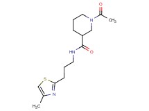 1-acetyl-N-[3-(4-methyl-1,3-thiazol-2-yl)propyl]-3-piperidinecarboxamide