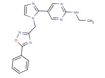 N-ethyl-5-{1-[(5-phenyl-1,2,4-oxadiazol-3-yl)methyl]-1H-imidazol-2-yl}pyrimidin-2-amine
