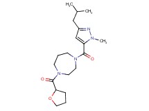 1-[(3-isobutyl-1-methyl-1H-pyrazol-5-yl)carbonyl]-4-(tetrahydrofuran-2-ylcarbonyl)-1,4-diazepane