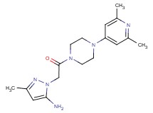 1-{2-[4-(2,6-dimethylpyridin-4-yl)piperazin-1-yl]-2-oxoethyl}-3-methyl-1H-pyrazol-5-amine