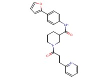 N-[4-(2-furyl)phenyl]-1-[3-(2-pyridinyl)propanoyl]-3-piperidinecarboxamide