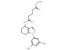 methyl 5-{[1-(3,5-dimethylphenyl)-4,5,6,7-tetrahydro-1H-indazol-4-yl]amino}-5-oxopentanoate