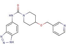 N-1H-1,2,3-benzotriazol-5-yl-4-(pyridin-3-ylmethoxy)piperidine-1-carboxamide