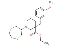 ethyl 1-(1,4-dithiepan-6-yl)-3-(3-methoxybenzyl)-3-piperidinecarboxylate