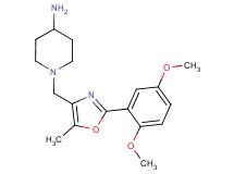 1-{[2-(2,5-dimethoxyphenyl)-5-methyl-1,3-oxazol-4-yl]methyl}piperidin-4-amine